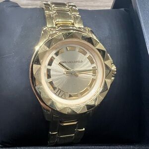 Karl Lagerfeld Gold Watch